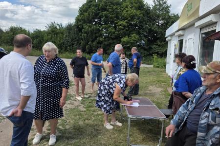 Рязань. Денис Сидоров провёл встречу с жителями села Пущино