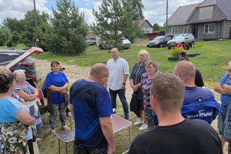 Рязань. Денис Сидоров провёл встречу с жителями села Пущино