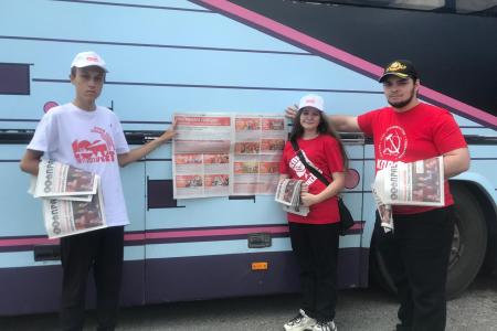 С Красным Знаменем в руках! Пикет КПРФ в Черкесске: За Программу Победы КПРФ!