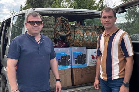 Айрат Гибатдинов передал партию гуманитарной помощи десантникам 104-й гвардейской дивизии ВДВ