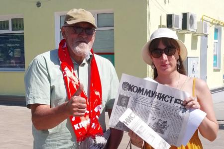 Саратовская область. Совместный агит-рейд балаковских и вольских коммунистов