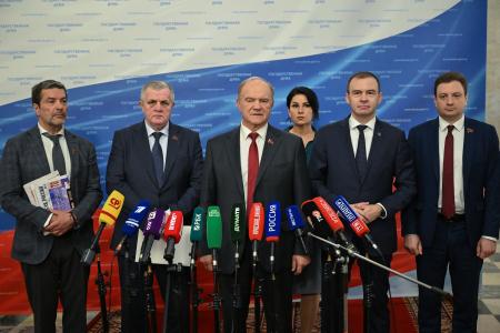 Г.А. Зюганов выступил перед журналистами в Госдуме