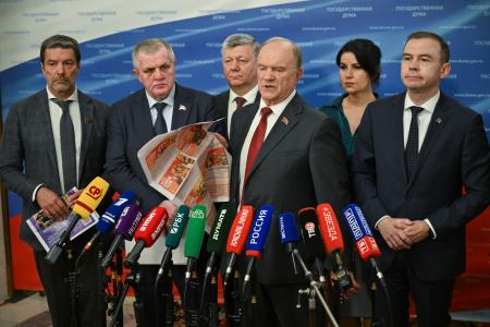Г.А. Зюганов выступил перед журналистами в Госдуме