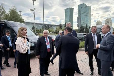 Казбек Тайсаев в составе миссии МПА СНГ принял участие во встречах с лидерами политических партий на выборах в Курултай