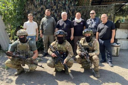 К.К. Тайсаев на Донбассе: поддержка бойцов и помощь детям