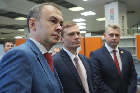 Юрий Афонин и Валентин Коновалов посетили технопарк «Университетский» в Екатеринбурге