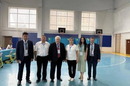 Казбек Тайсаев в день голосования посетил около 20 избирательных участков в Казахстане