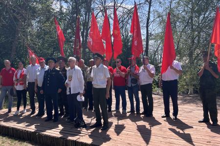 Краснодарский край. Коммунисты Кубани и Дона почтили память красных казаков-героев легендарной Кущевской атаки в августе 1942 года