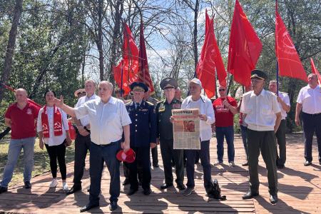 Краснодарский край. Коммунисты Кубани и Дона почтили память красных казаков-героев легендарной Кущевской атаки в августе 1942 года