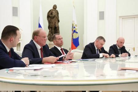 Г.А. Зюганов принял участие во встрече Владимира Путина с руководителями парламентских партий