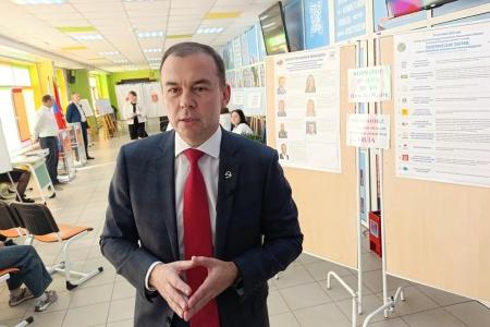 Юрий Афонин проголосовал на выборах депутатов Государственной Думы в Туле