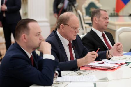 Г.А. Зюганов принял участие во встрече Владимира Путина с руководителями парламентских партий