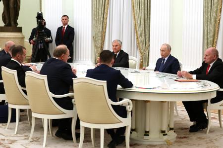 Г.А. Зюганов принял участие во встрече Владимира Путина с руководителями парламентских партий
