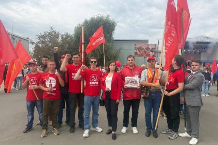 Пермский край. Анна Баранова и коммунисты Чернушки провели демонстрацию и пикет на день города