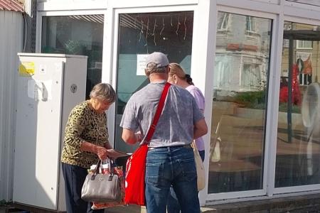 Саратовская область. Выездной агит-рейд балаковских коммунистов в городе Хвалынске
