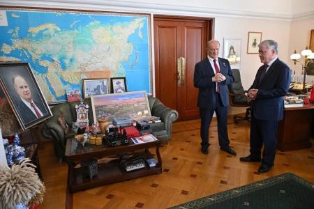 Г.А. Зюганов встретился с Главой Миссии наблюдателей от СНГ Ильхомом Нематовым