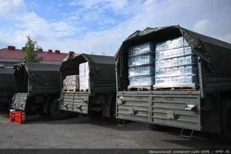 КПРФ отправила 160-й юбилейный гуманитарный конвой под лозунгом «Все для Победы!»