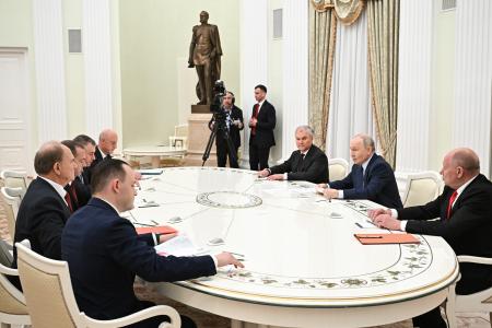 Г.А. Зюганов принял участие во встрече Владимира Путина с руководителями парламентских партий