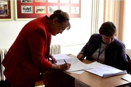 20 сентября Ольга Алимова приняла участие в голосовании на выборах депутатов Государственной Думы и органов местного самоуправления