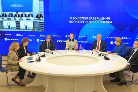 Иван Мельников открыл работу видеомоста  Москва-Минск, посвященного   80-летию Нюрнбергского процесса
