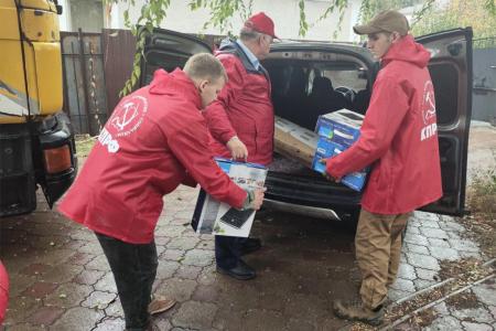 Состоялась очередная поездка воронежских коммунистов в Луганскую Народную Республику с гуманитарным грузом