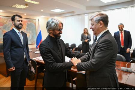 Дмитрий Новиков и Казбек Тайсаев обсудили с руководством партии «Левица» развитие сотрудничества России и Северной Македонии